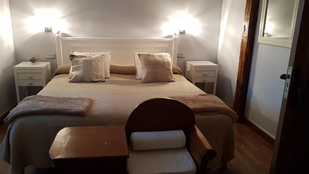 Posteľ alebo postele v izbe v ubytovaní Hostal El Resbalon