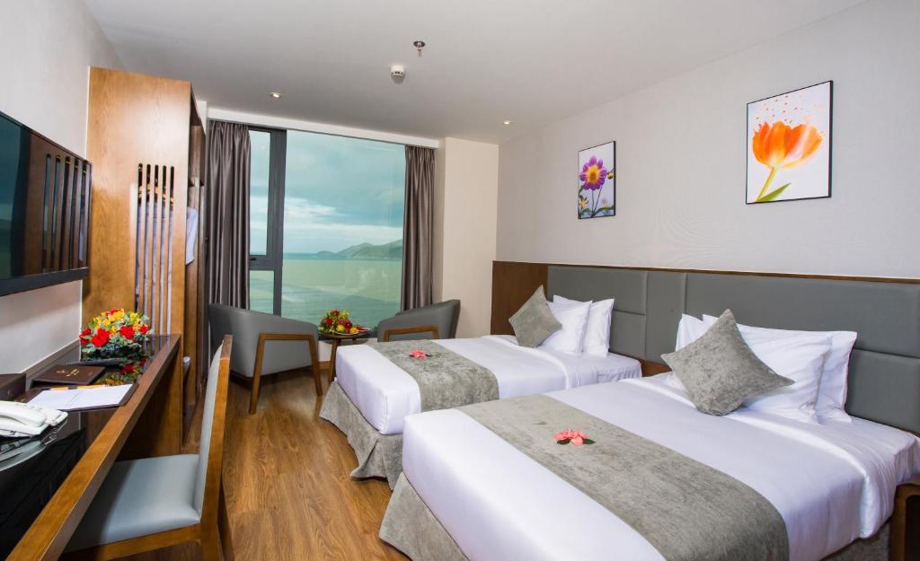 Phòng Deluxe Giường Đôi/2 Giường Đơn Nhìn Ra Biển