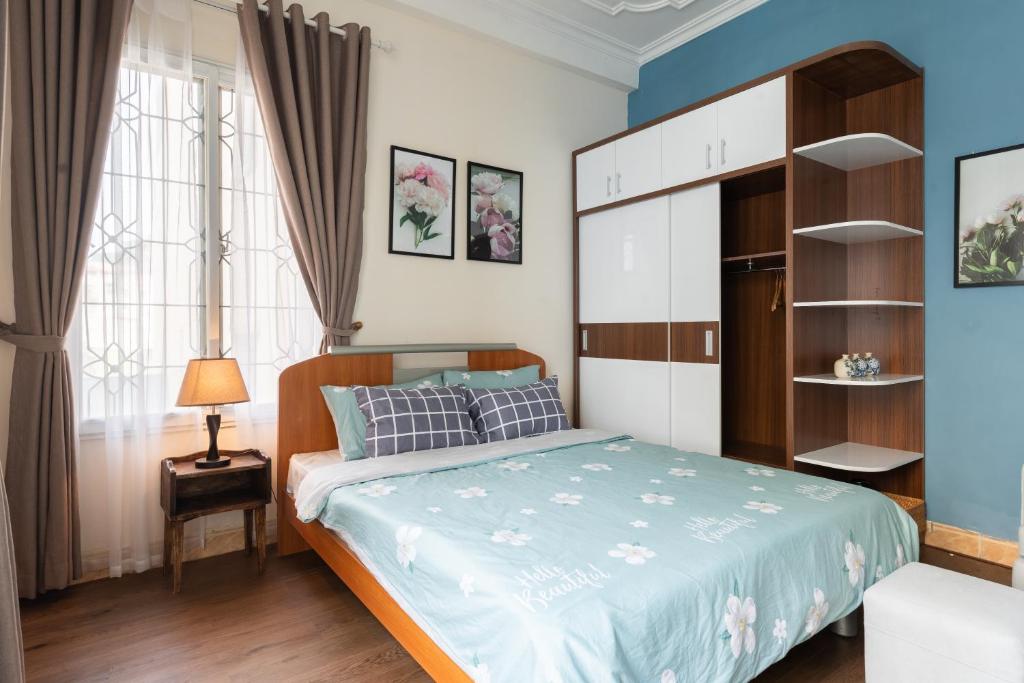 Postel nebo postele na pokoji v ubytování Hanoi Crocus Homestay
