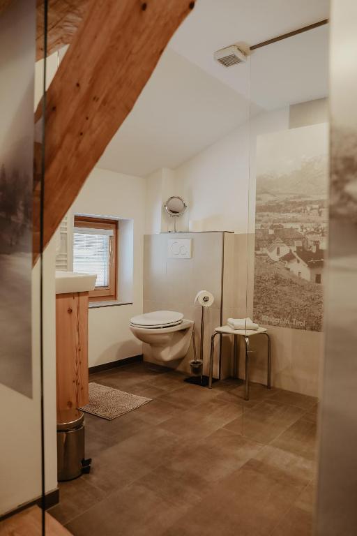 Koupelna v ubytování Landhaus Alpengruss