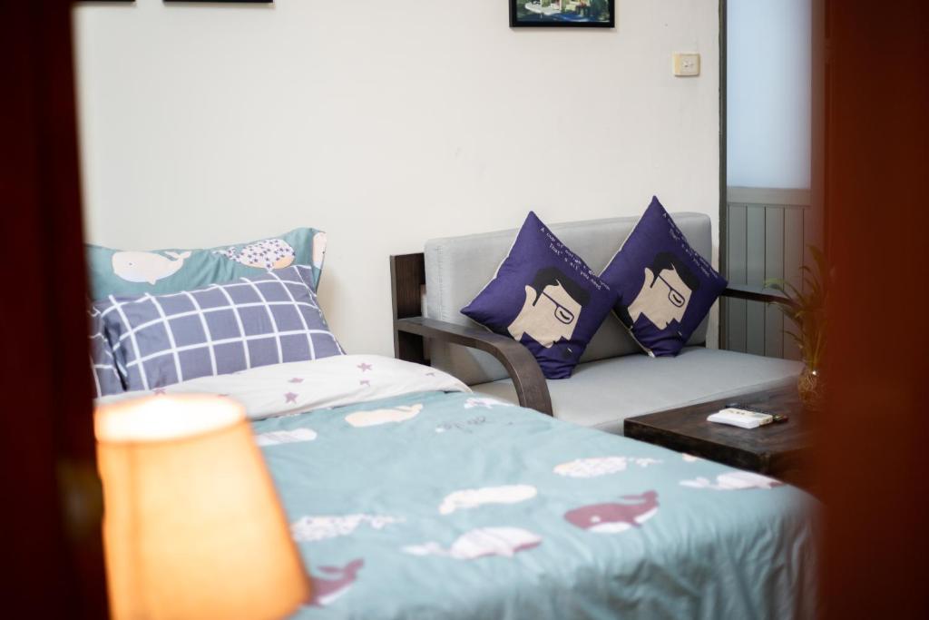 Postel nebo postele na pokoji v ubytování Hanoi Crocus Homestay