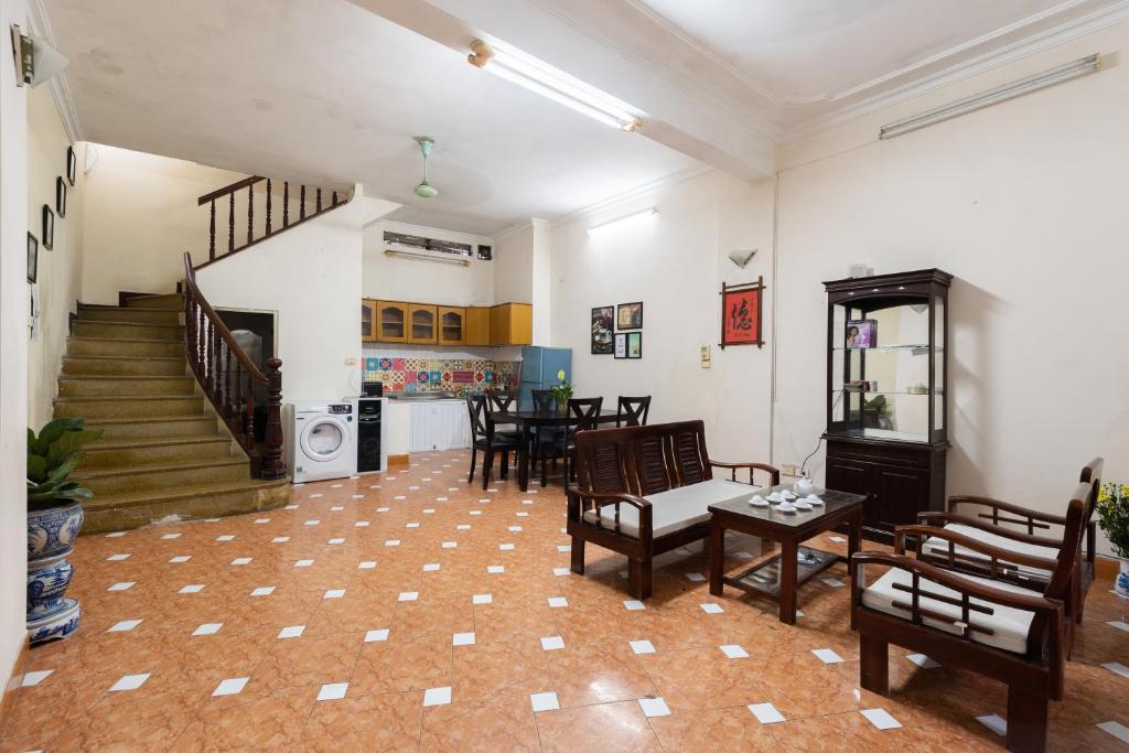 Posezení v ubytování Hanoi Crocus Homestay