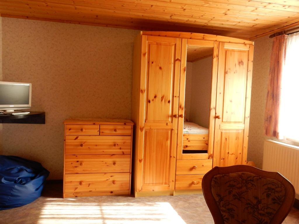 TV a/nebo společenská místnost v ubytování Pension Ute