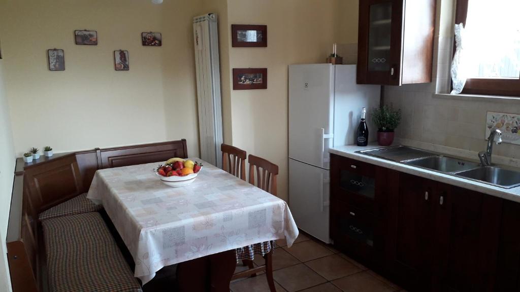 Kuchyň nebo kuchyňský kout v ubytování Apartman Lena Umag
