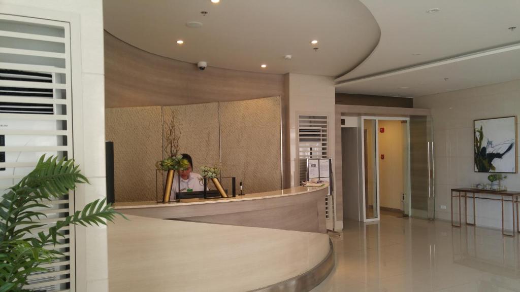 The lobby or reception area at 1BR Grace Residences w/ Internet- near BGC/McKinley