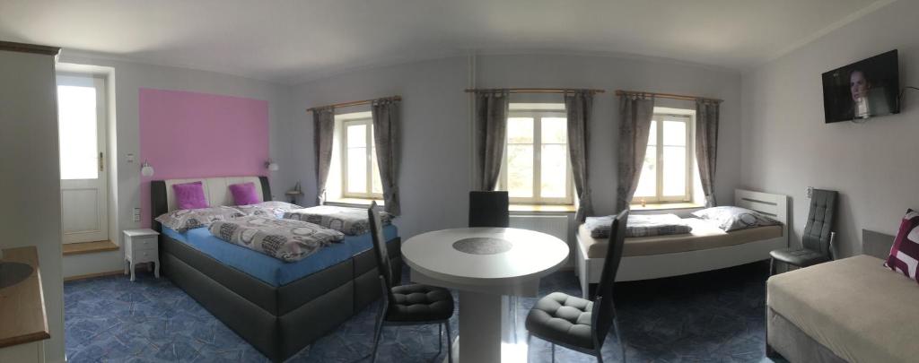 Letto o letti in una camera di Penzion Sv. Duch