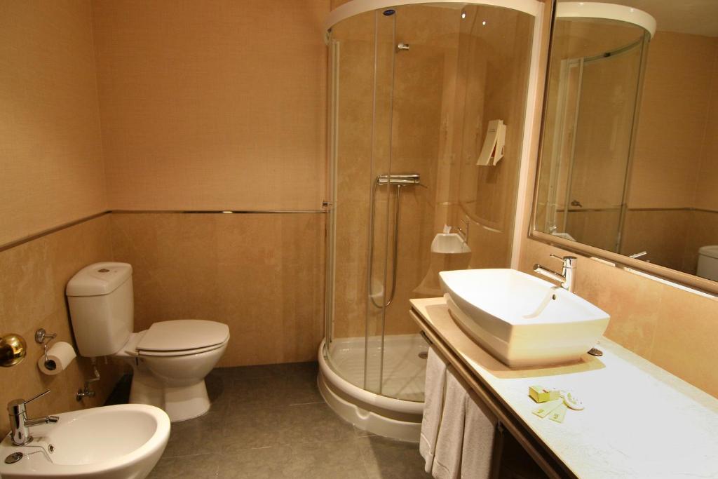 Koupelna v ubytování Hotel Alcántara