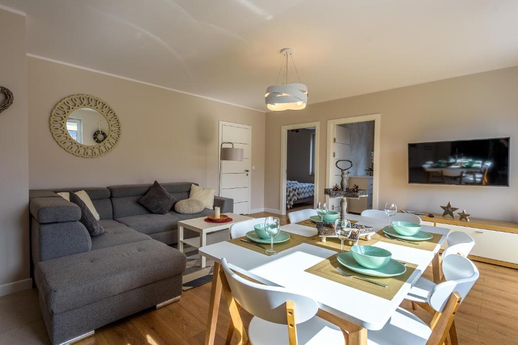 Część wypoczynkowa w obiekcie Apartament Widokowy - 5D Apartamenty