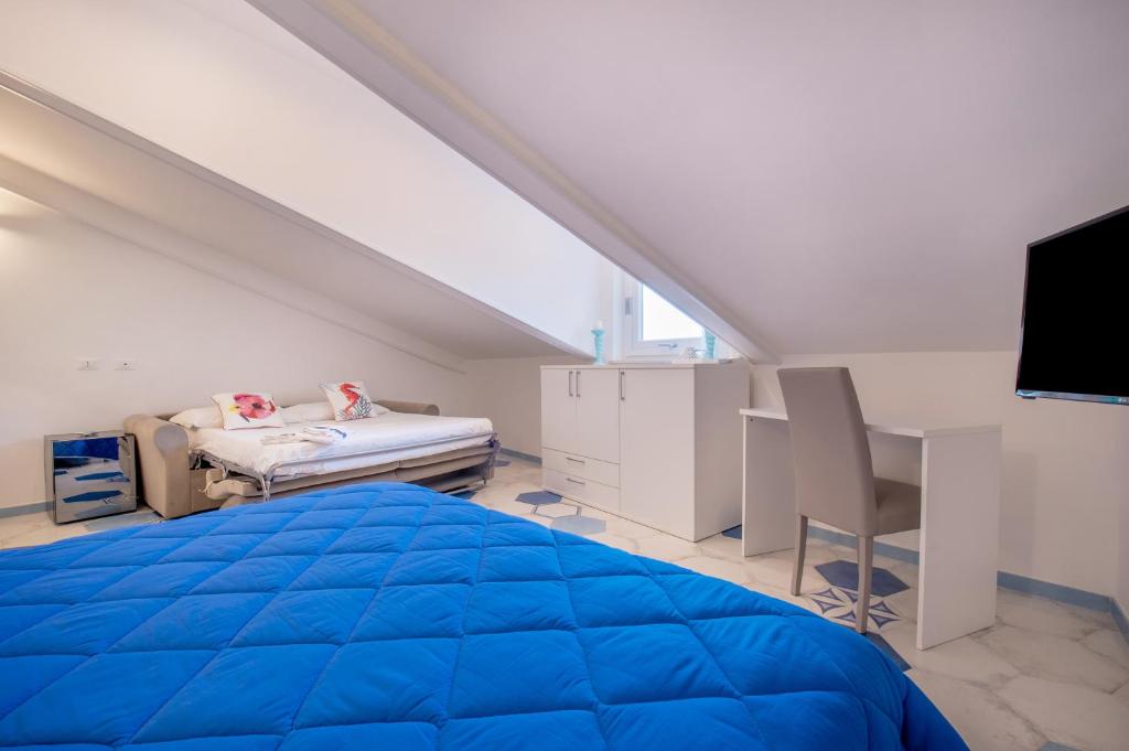 Postel nebo postele na pokoji v ubytování Caruso sea view