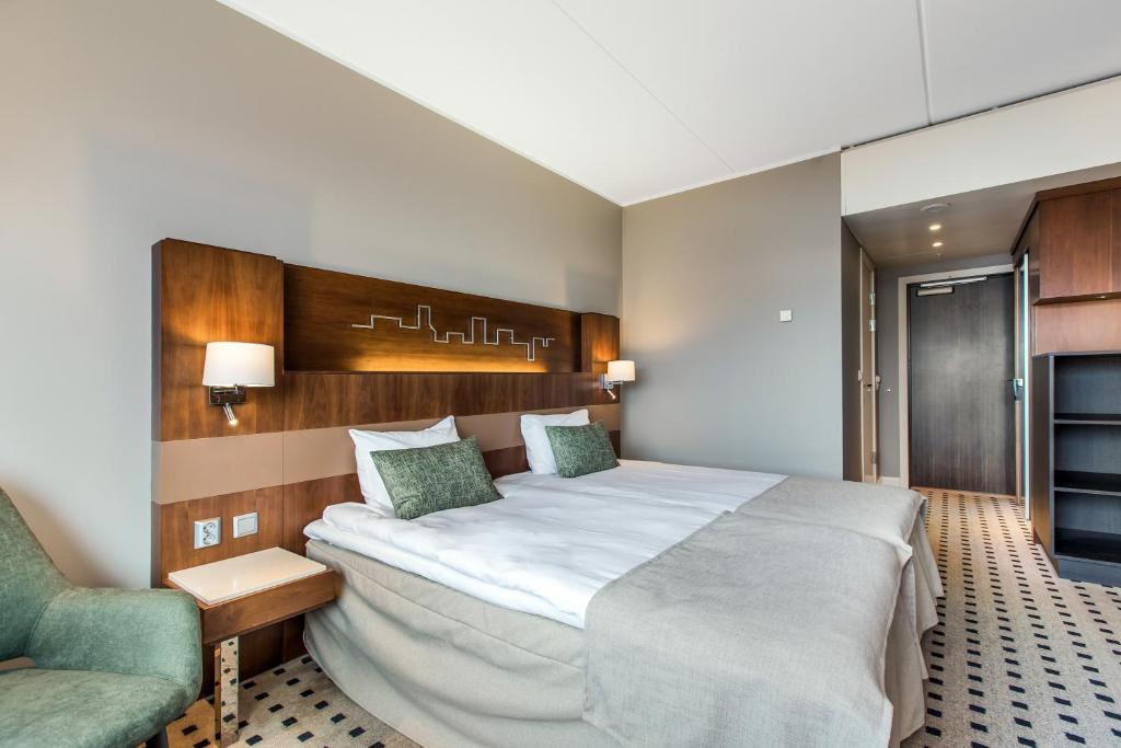 Postel nebo postele na pokoji v ubytování Quality Hotel Fredrikstad