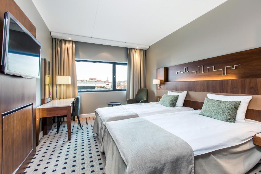 TV a/nebo společenská místnost v ubytování Quality Hotel Fredrikstad