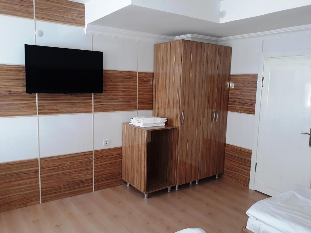 Koupelna v ubytování Dilmac Hotel
