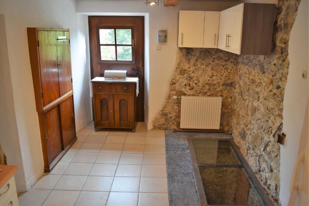 Kuchyňa alebo kuchynka v ubytovaní Ferienwohnung Woferlbauer
