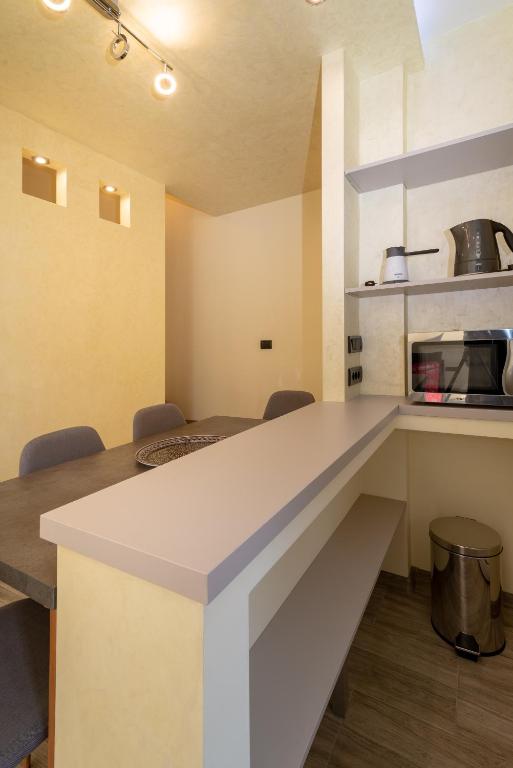 Kuchyň nebo kuchyňský kout v ubytování Central point Valjevo