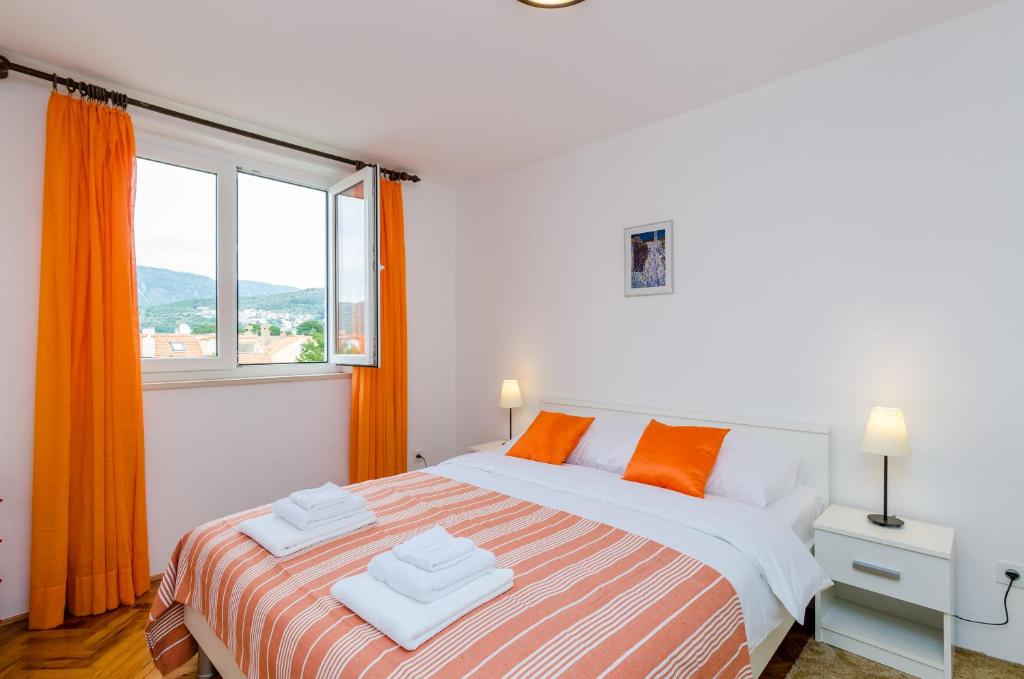 Postel nebo postele na pokoji v ubytování City Vista Apartment Dubrovnik