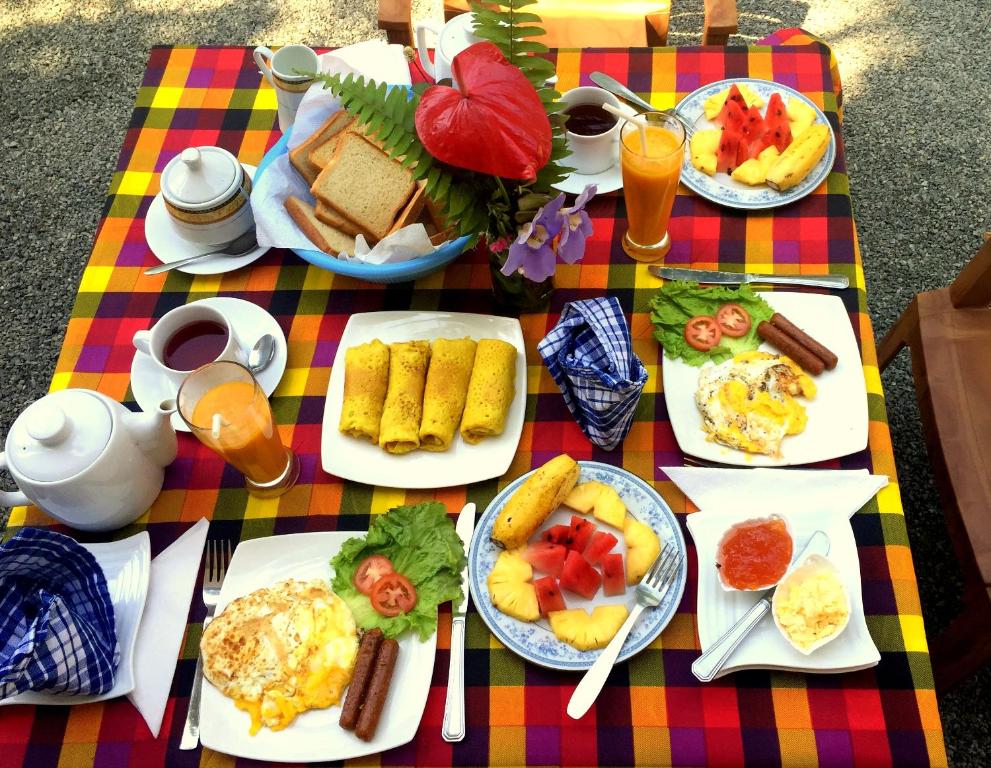 Opsi sarapan yang tersedia untuk tamu di Anthony Guesthouse