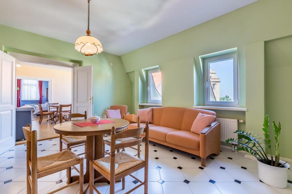 Posezení v ubytování Hotel U Rytíře