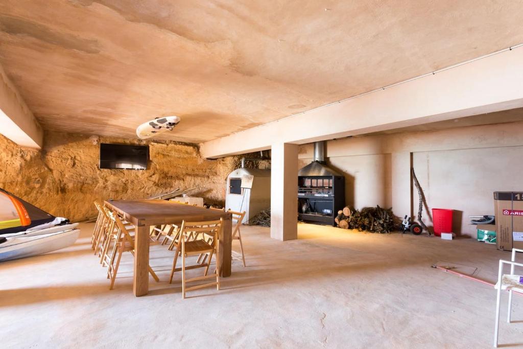 Posezení v ubytování Maison Ses Covetes