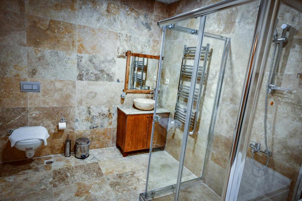 Koupelna v ubytování Cappadocia sightseeing Hotel