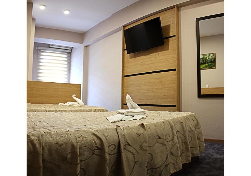 TV a/nebo společenská místnost v ubytování Hotel Ambasador