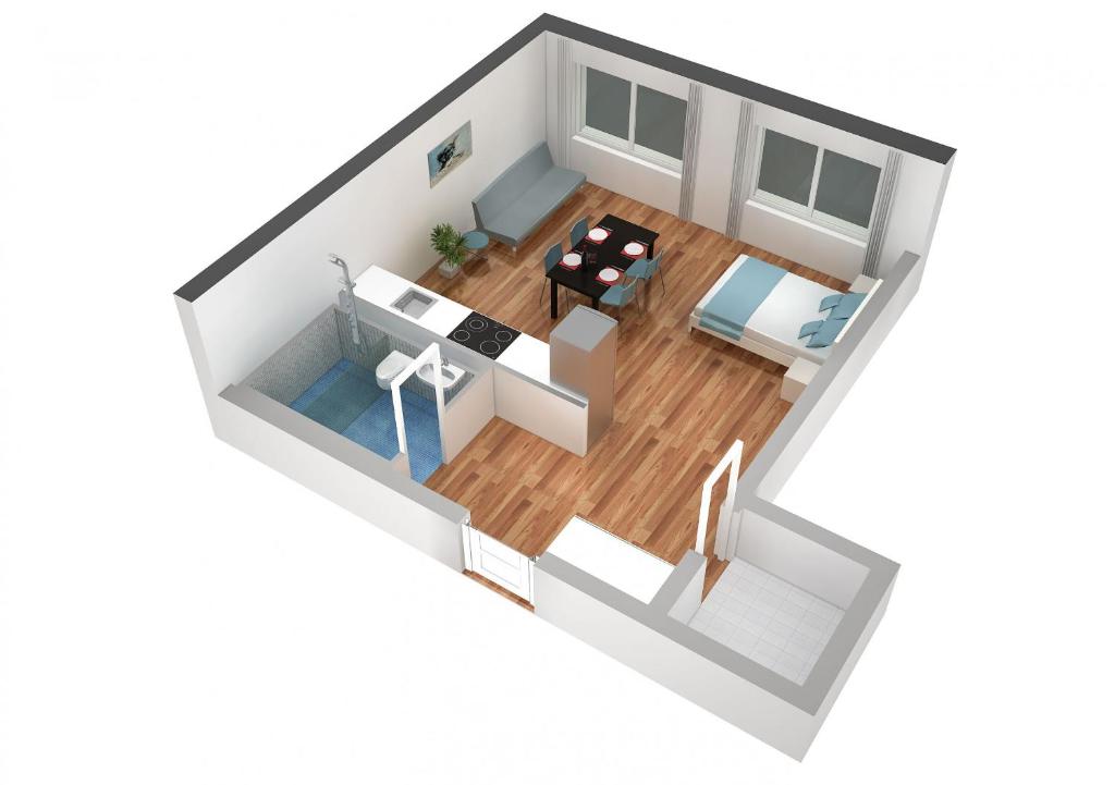 Posezení v ubytování HITrental Messe Apartments