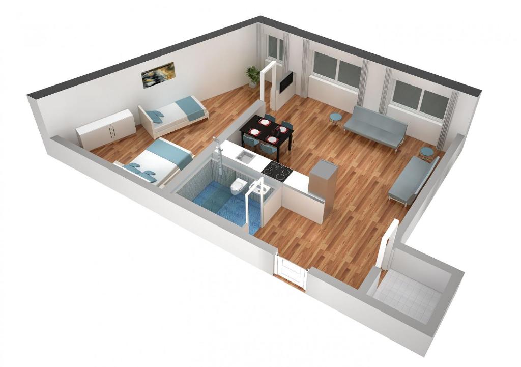 Posezení v ubytování HITrental Messe Apartments