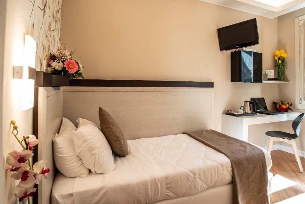 TV a/nebo společenská místnost v ubytování Hotel Memphis
