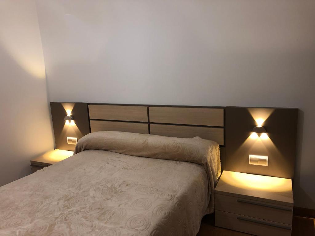 Postel nebo postele na pokoji v ubytování Apartamento Vistas al mar