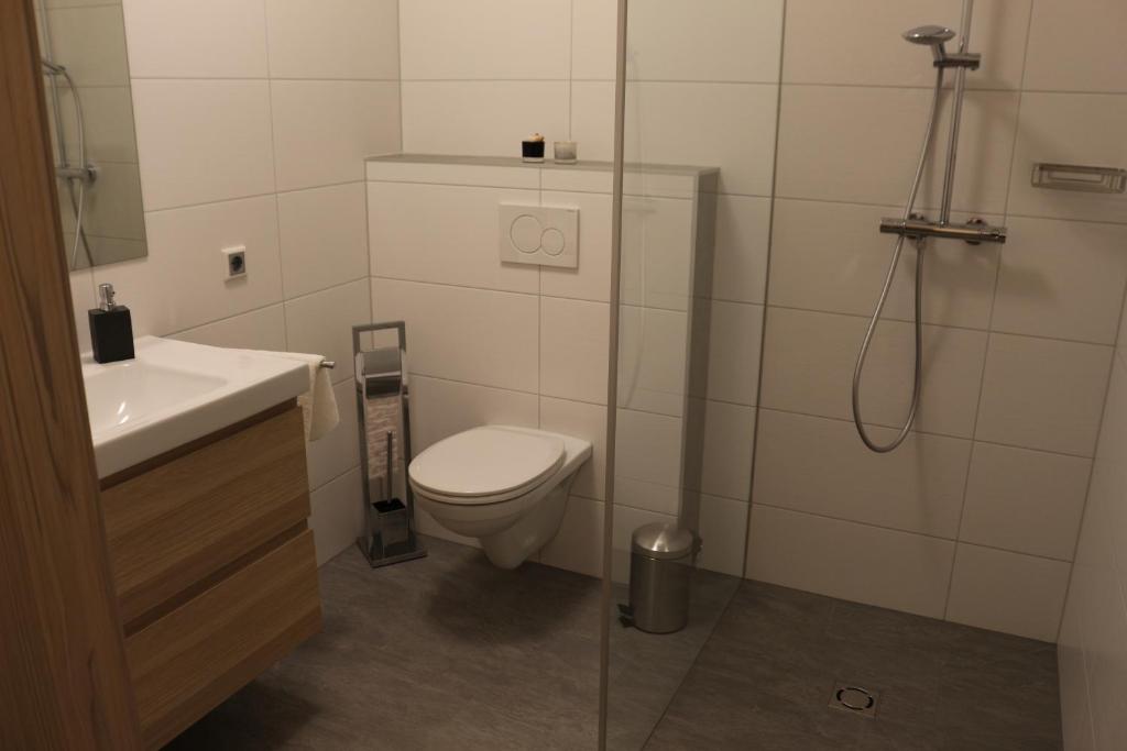Koupelna v ubytování Gasthof Eckberg