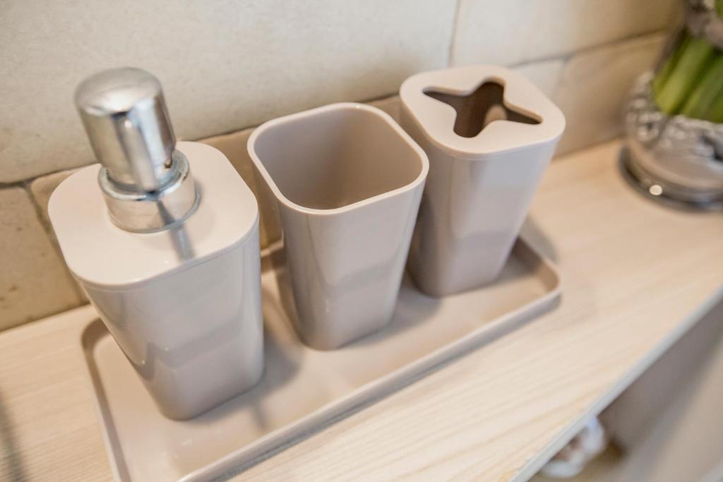 Příslušenství pro přípravu čaje a kávy v ubytování Cefalù In Casa