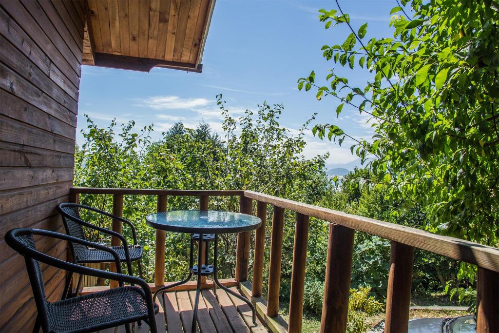Balkón nebo terasa v ubytování Apart hotel Puchaley Lafquen
