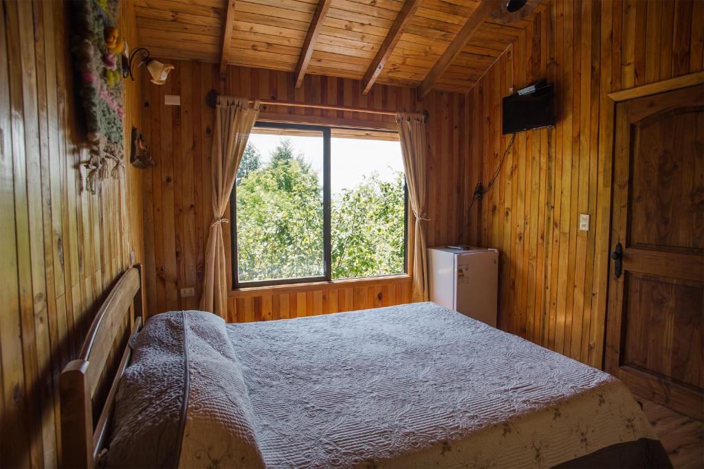 Postel nebo postele na pokoji v ubytování Apart hotel Puchaley Lafquen