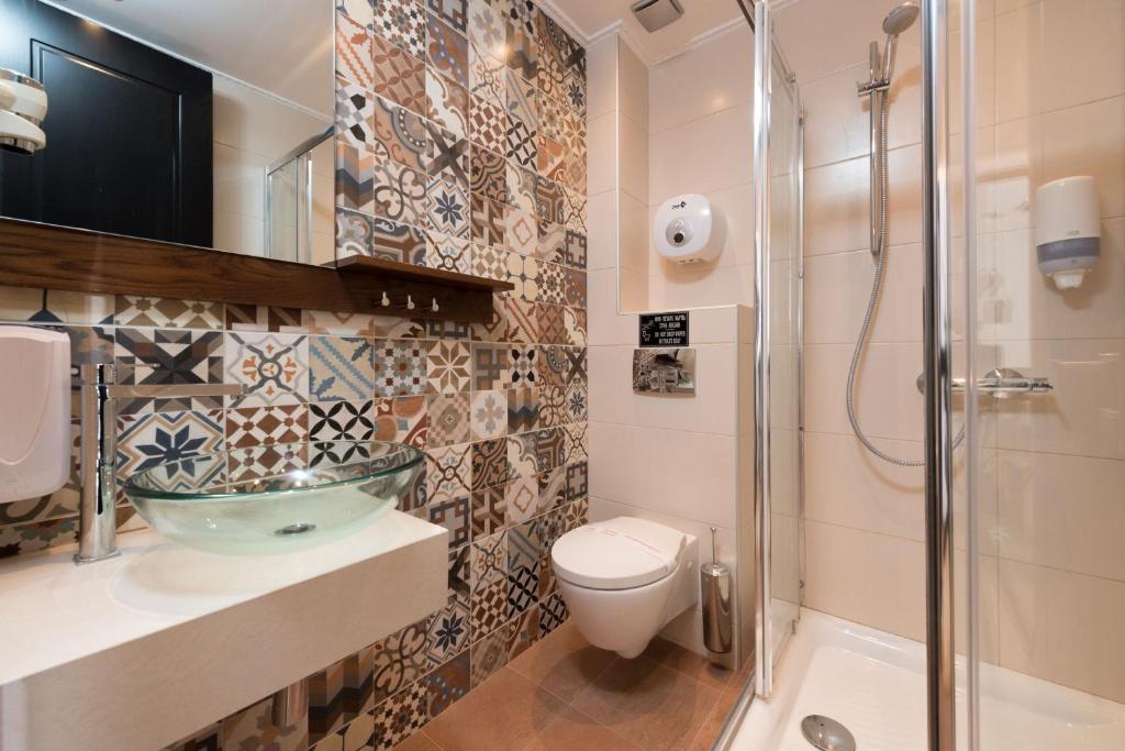 Koupelna v ubytování Tsikeli Boutique Hotel Meteora - Adults Friendly