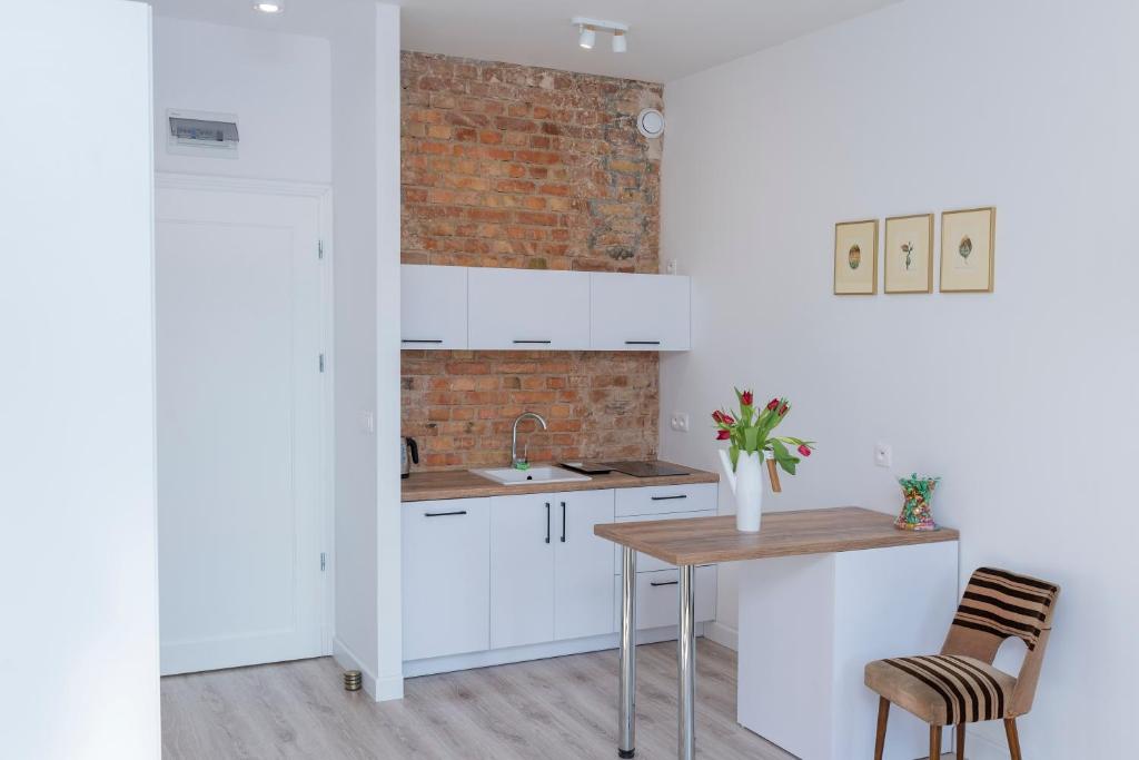 Kuchyňa alebo kuchynka v ubytovaní PROVENIR HOME STRZELECKA 25