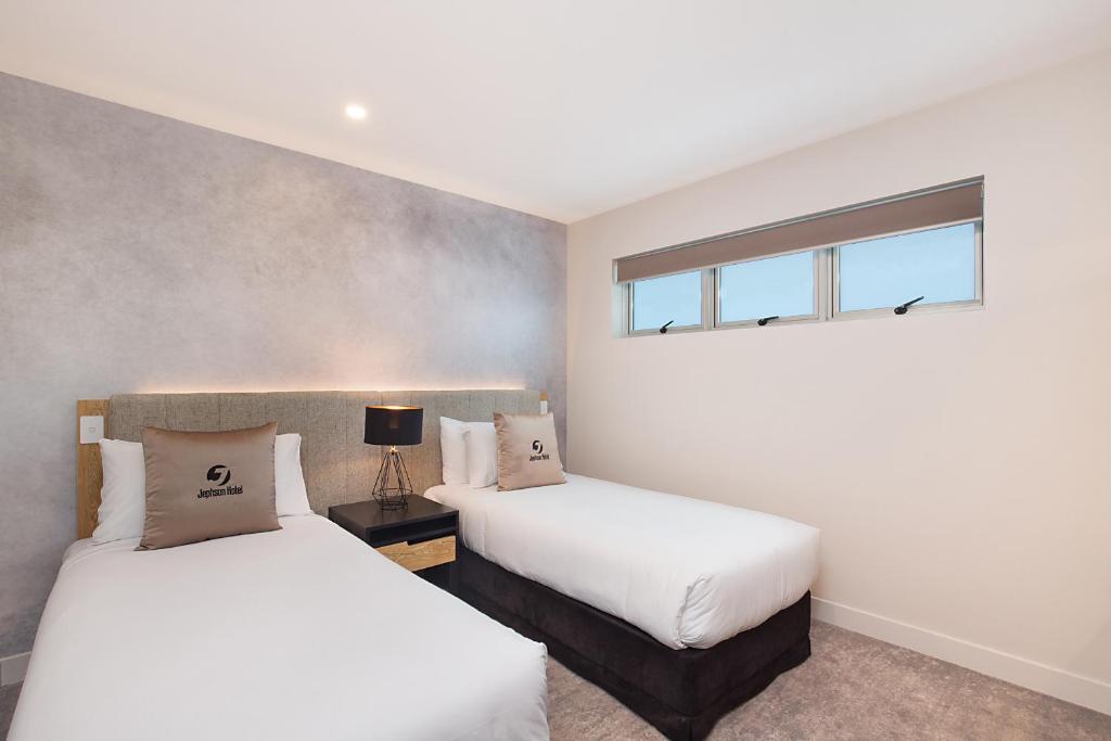 Jephson Hotel & Apartmentsにあるベッド