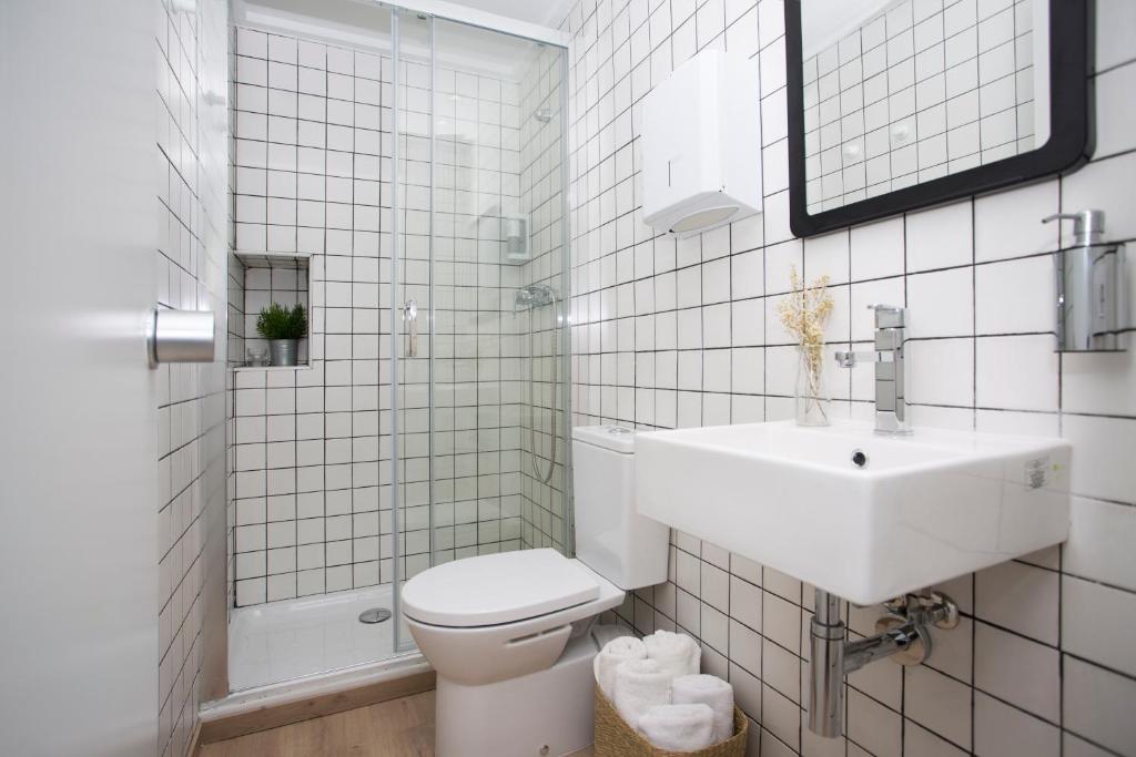 Kúpeľňa v ubytovaní Palacios Rooms