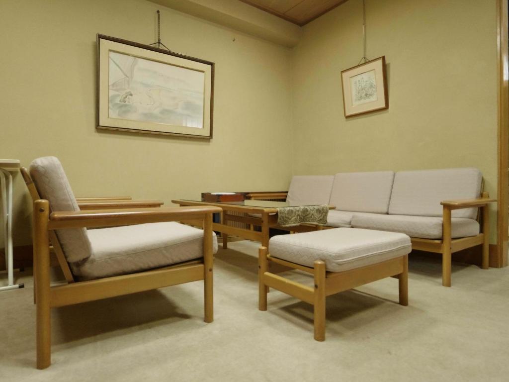 Posezení v ubytování Shibu Onsen KOKUYA