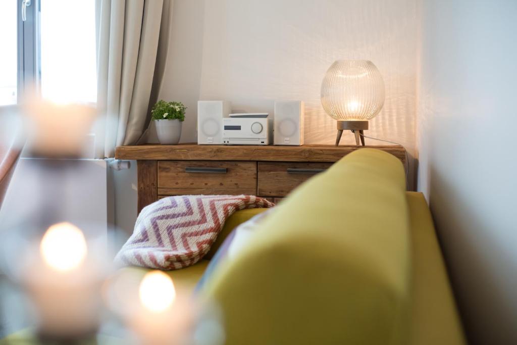 Posezení v ubytování Appartements Villa Schwanenteich