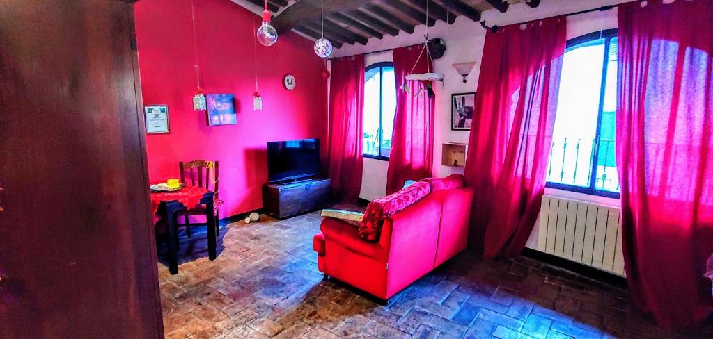 Posezení v ubytování B&B Le Undici Lune