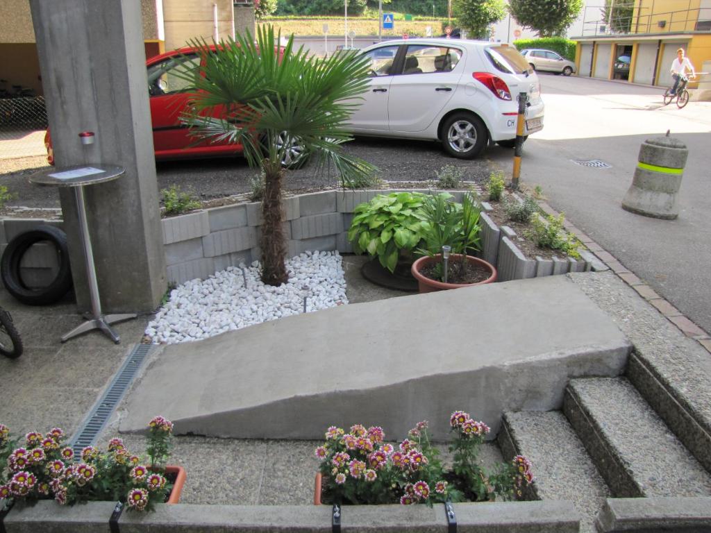 Zahrada ubytování Residence Tell