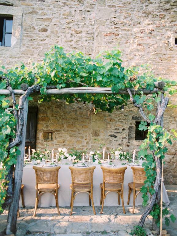 Patio alebo iná vonkajšia časť ubytovania Villa Montanare