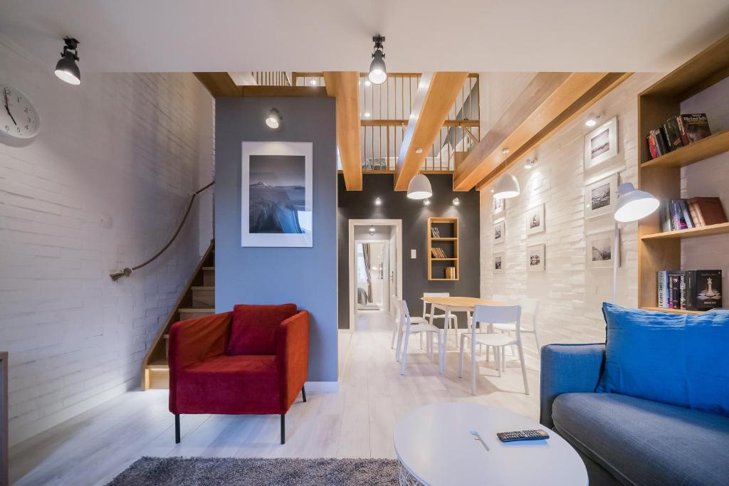 Posezení v ubytování Revelton Studios Karlovy Vary