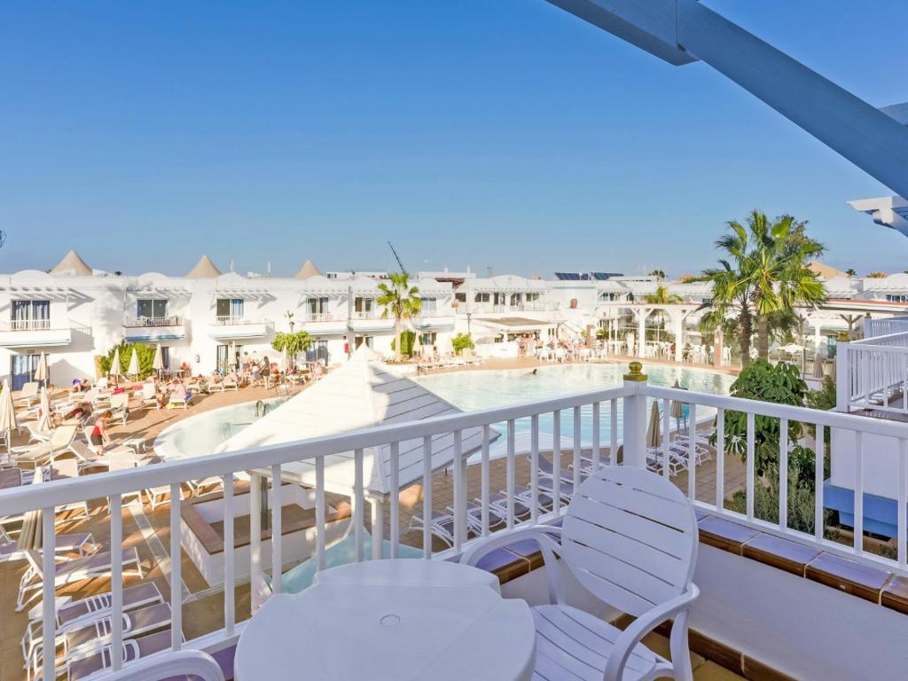 Balkón alebo terasa v ubytovaní Hotel Arena Beach