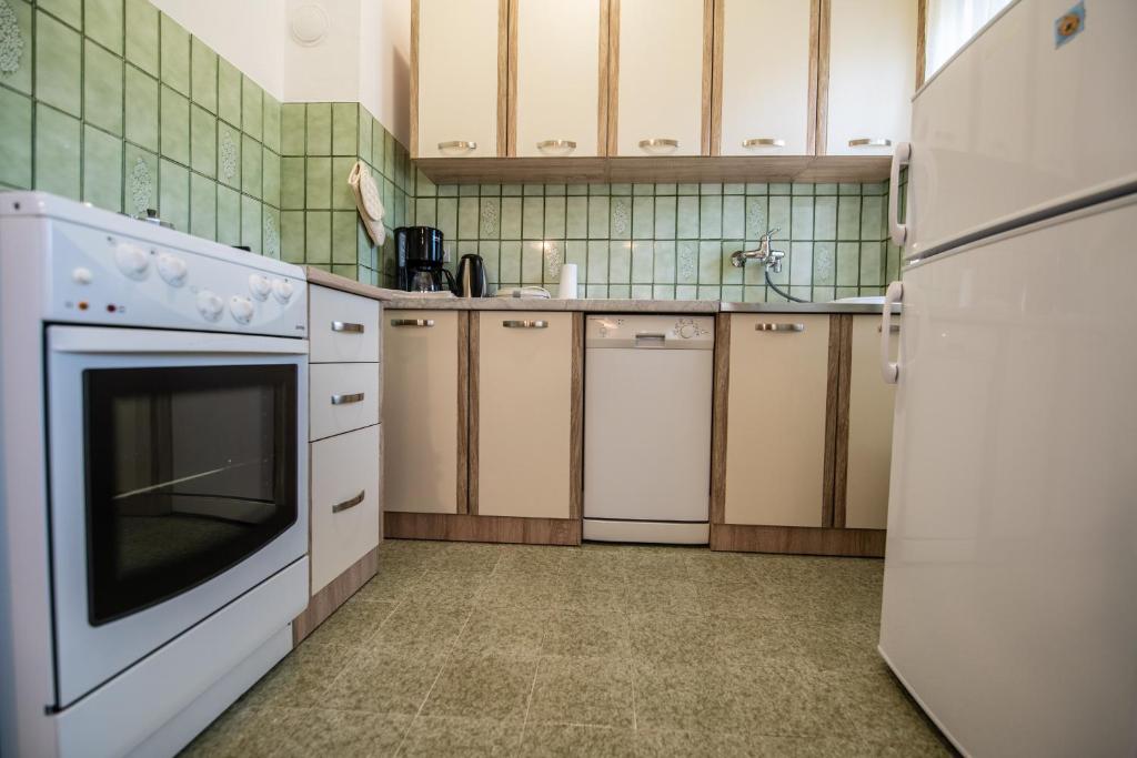 Kuchyň nebo kuchyňský kout v ubytování Apartment Nono