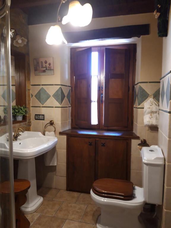 Een badkamer bij La Torruca