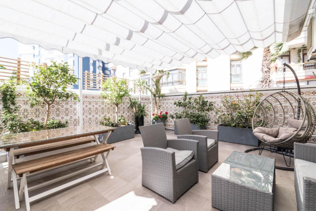 Et opholdsområde på Mediterranean Suite