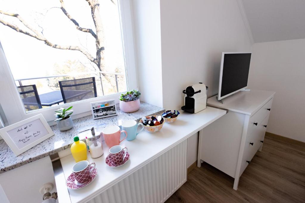 TV a/nebo společenská místnost v ubytování Hilltop Apartments