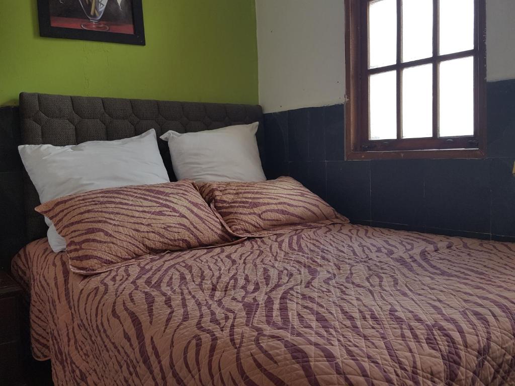 Postel nebo postele na pokoji v ubytování Hostal del Piamonte