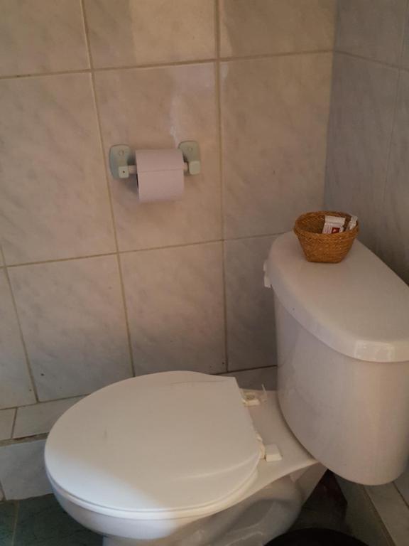 Koupelna v ubytování Hostal del Piamonte