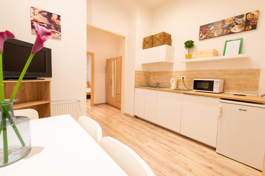 Kuchyňa alebo kuchynka v ubytovaní Standard Apartment by Hi5 - West End Center